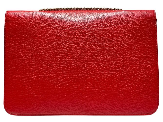 Borsa a tracolla in pelle Gucci Interlocking G Rosso - vista 2