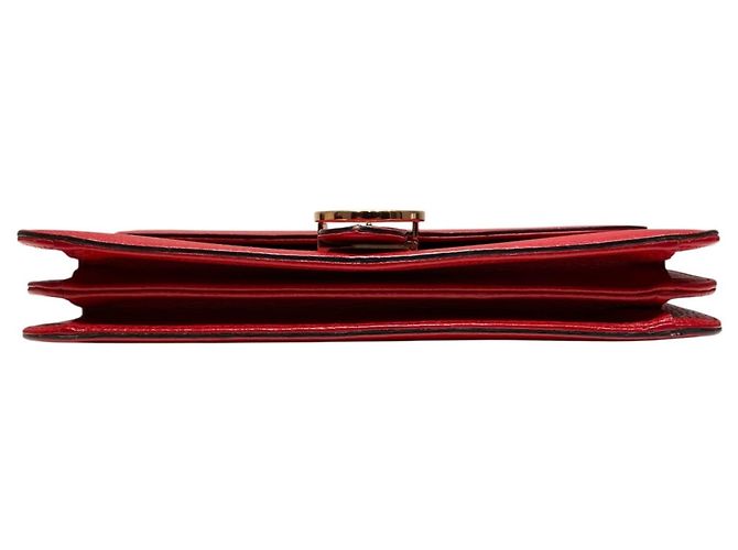 Borsa a tracolla in pelle Gucci Interlocking G Rosso - vista 3