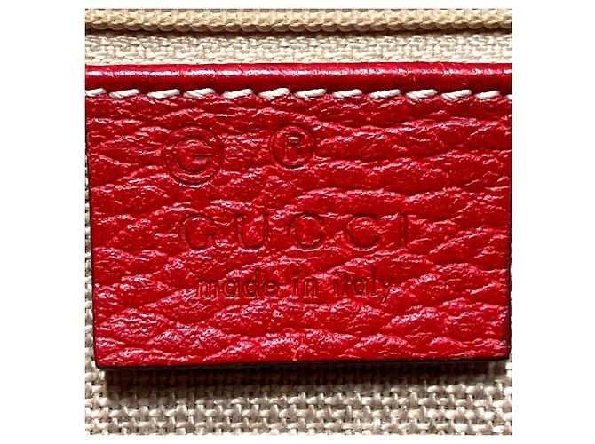 Borsa a tracolla in pelle Gucci Interlocking G Rosso - vista 4