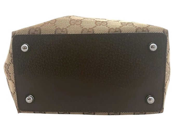 Borsa a Spalla Gucci GG Canvas Marrone - vista 3