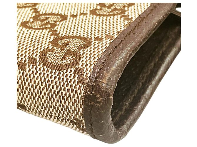 Borsa a Spalla Gucci GG Canvas Marrone - vista 8