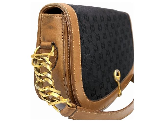 Borsa a Spalla Gucci Horsebit Marrone - vista 7