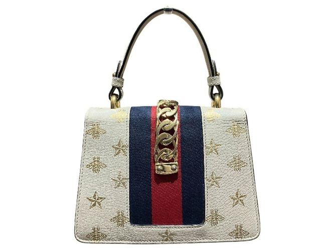 Borsa Gucci Sylvie Bee Star 470270 Crudo - vista 2