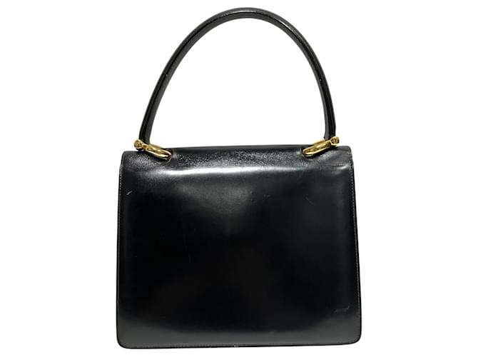 Céline Borsa Double Flap Celine Gancini Hardware Nero - vista 2