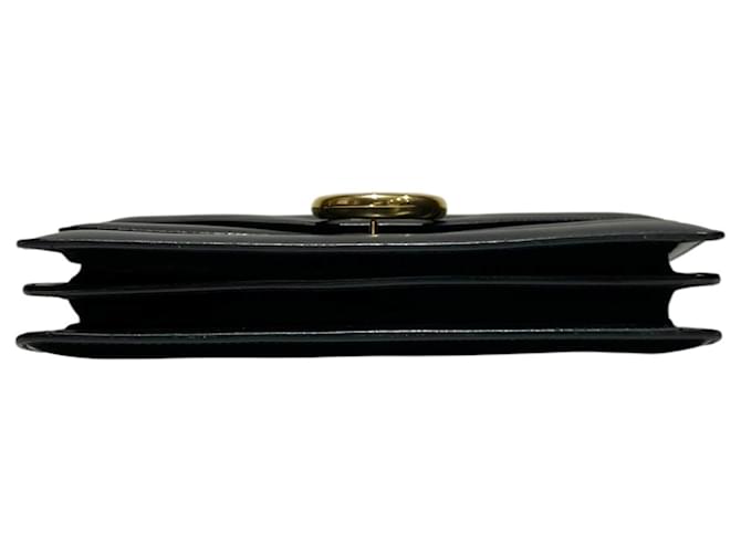 Céline Borsa Double Flap Celine Gancini Hardware Nero - vista 3