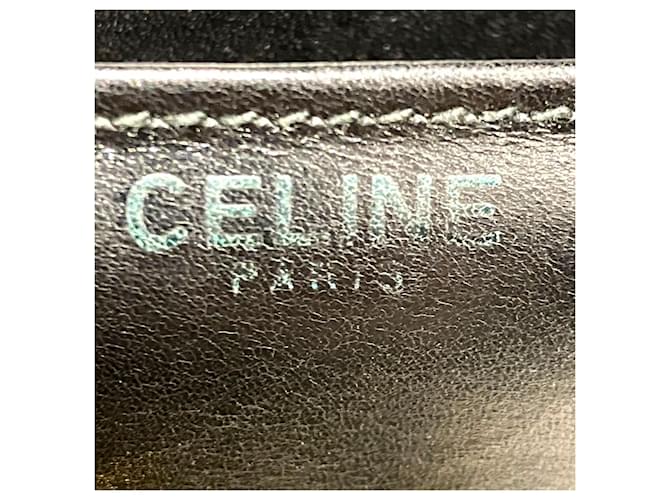 Céline Borsa Double Flap Celine Gancini Hardware Nero - vista 4