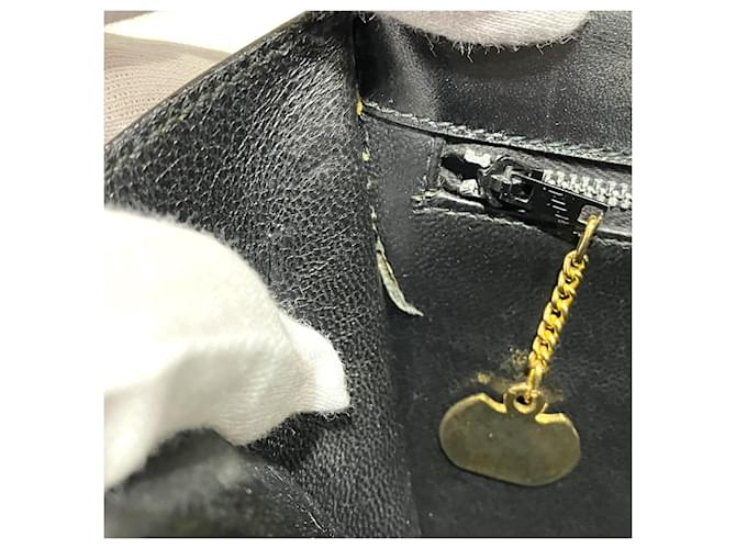Céline Borsa Double Flap Celine Gancini Hardware Nero - vista 7