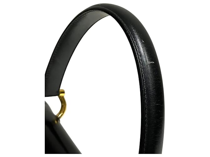 Céline Borsa Double Flap Celine Gancini Hardware Nero - vista 8