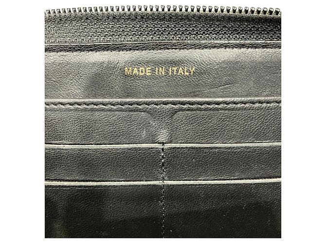 Chanel Long Wallet aus schwarzem Lammleder - view 7