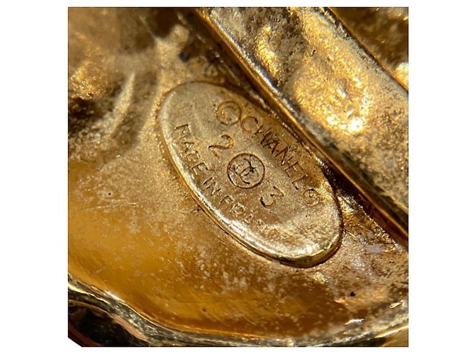 Orecchini a clip Chanel Matelassé Coco Mark Gold D'oro - vista 7