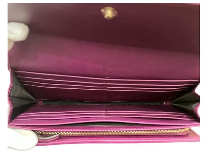 Gucci Double G Continental Wallet Pink Rot Lila - Ansicht 3