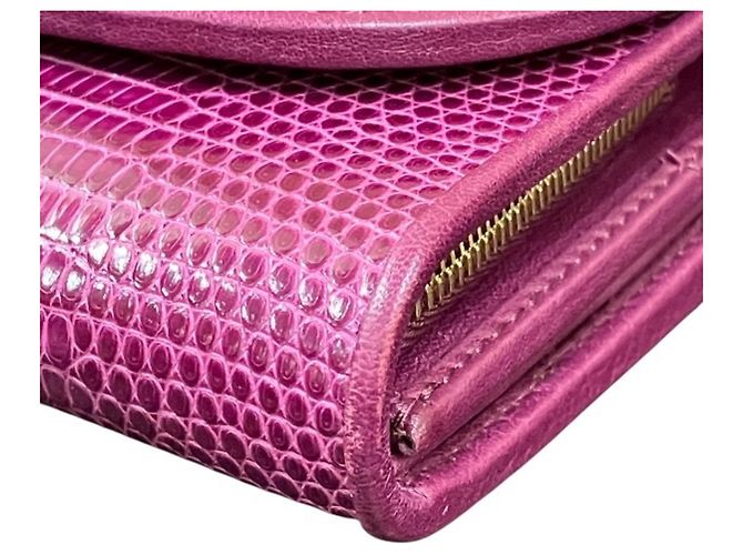 Gucci Double G Continental Wallet Pink Rot Lila - Ansicht 7