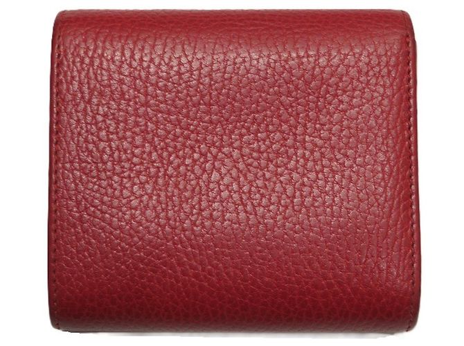 Cartera Compacta Gucci Double G Roja - vista 2