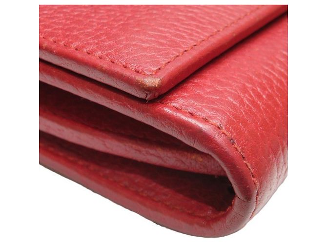 Cartera Compacta Gucci Double G Roja - vista 6