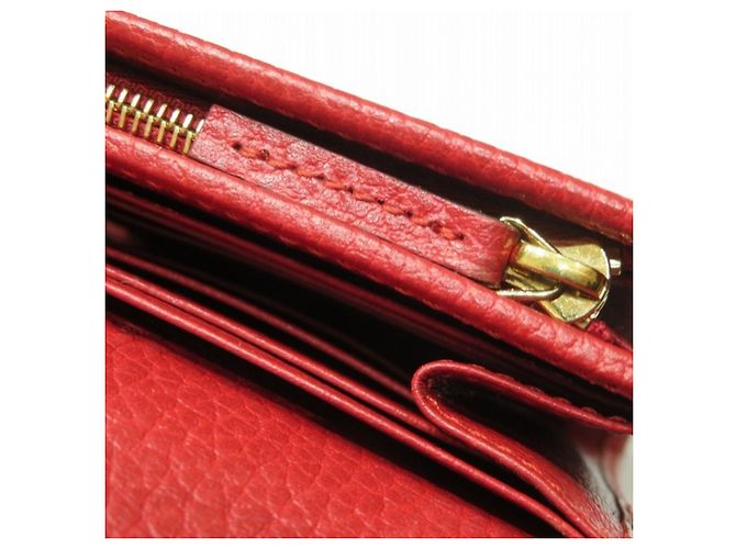 Cartera Compacta Gucci Double G Roja - vista 9