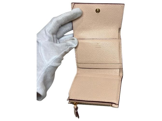 Gucci Double G Mini-Wallet zweifarbig Braun Pink - Ansicht 3