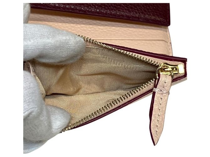 Gucci Double G Mini-Wallet zweifarbig Braun Pink - Ansicht 5