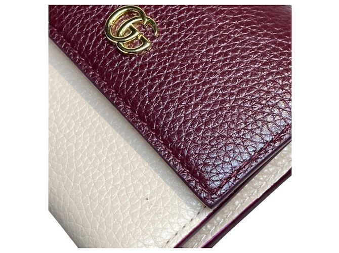 Gucci Double G Mini-Wallet zweifarbig Braun Pink - Ansicht 8