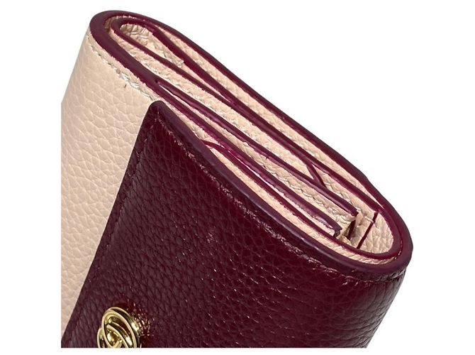 Gucci Double G Mini-Wallet zweifarbig Braun Pink - Ansicht 9