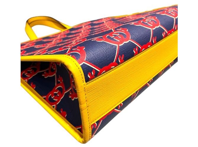Borsa Tote per bambini Gucci Interlocking G Snail Giallo Blu navy - vista 7
