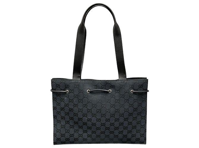 Gucci Canvas Tote Bag Black - view 2