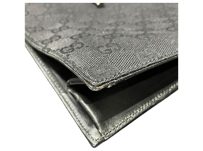 Gucci Canvas Tote Bag Black - view 7