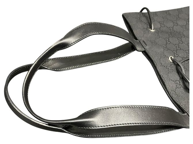 Gucci Canvas Tote Bag Black - view 8