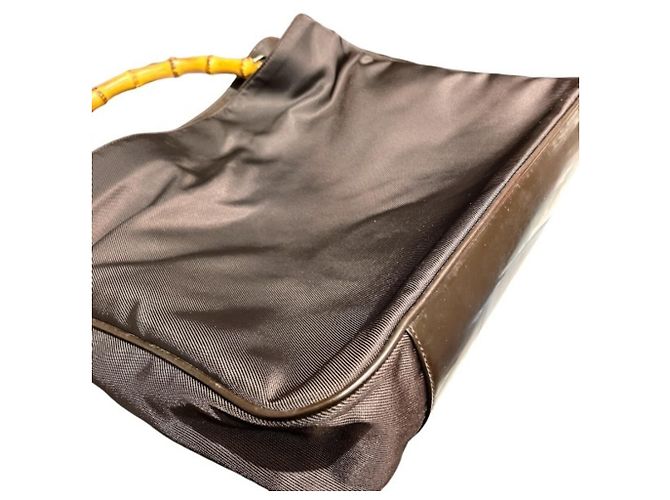 Borsa Gucci Bamboo - Pelle marrone - vista 7