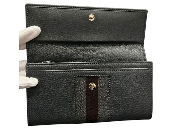 Gucci Horsebit Lederlanger Geldbeutel Braun - Ansicht 3