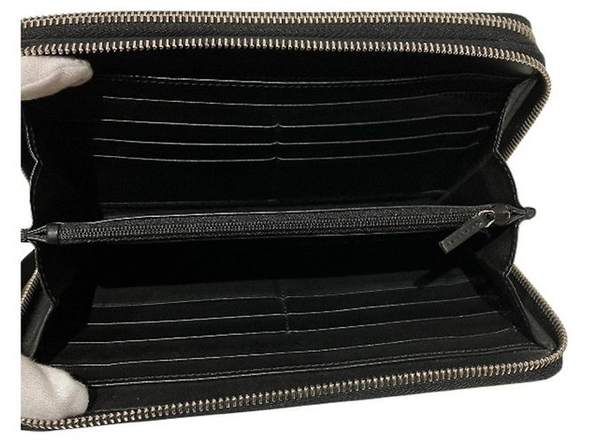 Gucci Microguccissima Black Leather Long Wallet - view 3