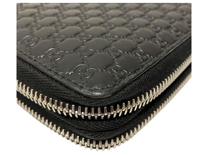 Gucci Microguccissima Black Leather Long Wallet - view 7