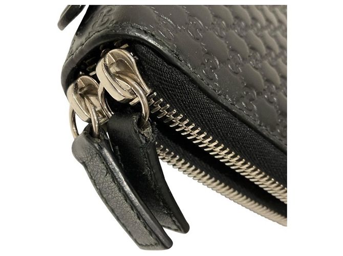 Gucci Microguccissima Black Leather Long Wallet - view 8