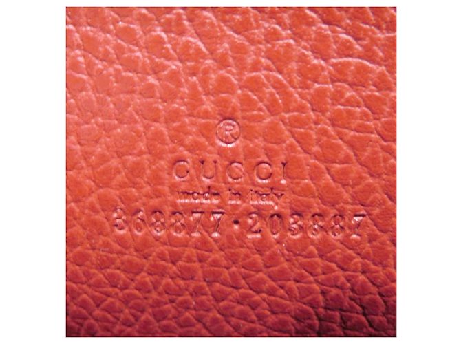 Monedero de cuero rojo Gucci Roja - vista 4