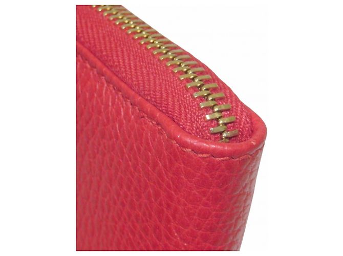 Monedero de cuero rojo Gucci Roja - vista 6
