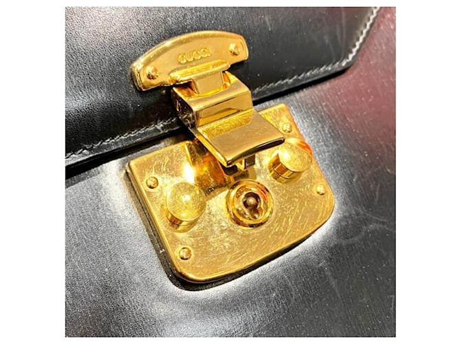 Borsa Gucci Lady Lock Nero - vista 9