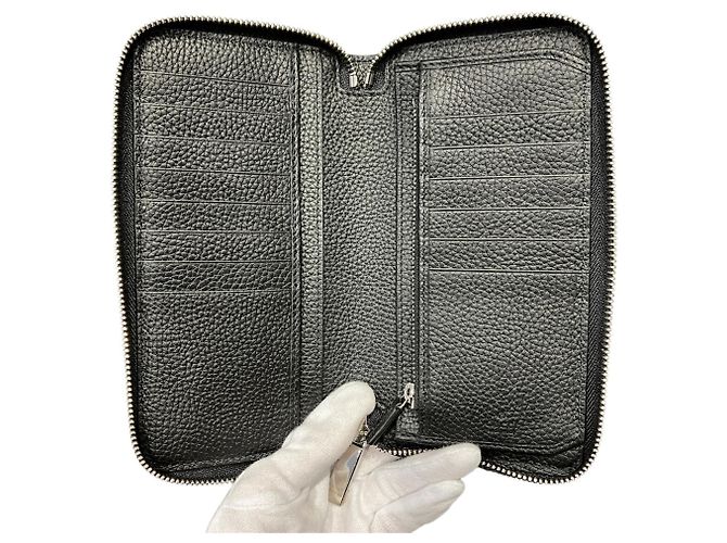 Gucci Long Wallet aus schwarzem Leder - Ansicht 3