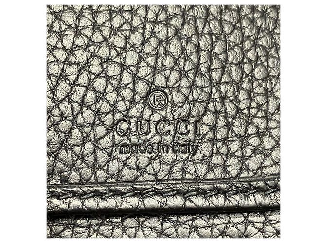 Gucci Long Wallet aus schwarzem Leder - Ansicht 4