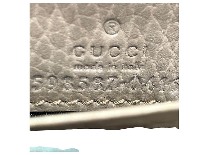 Cartera Bi-fold Gucci en piel beige - vista 4