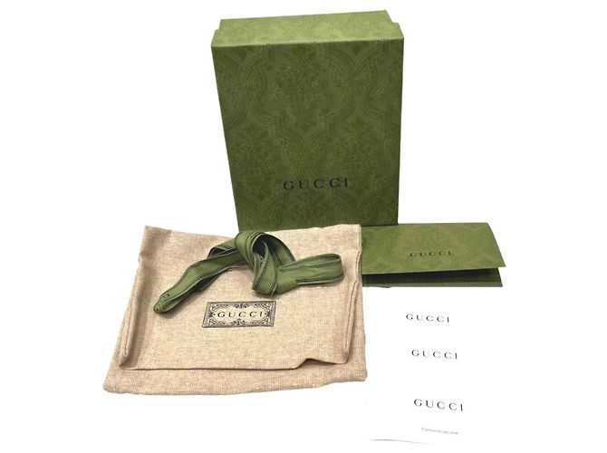 Cartera Bi-fold Gucci en piel beige - vista 5