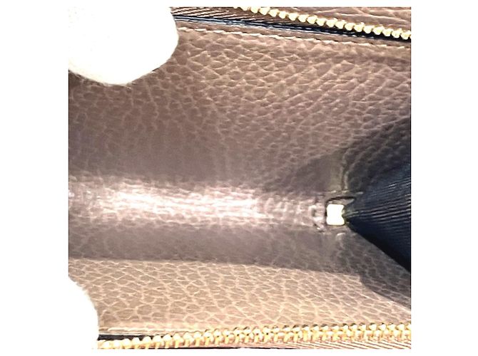 Cartera Bi-fold Gucci en piel beige - vista 6