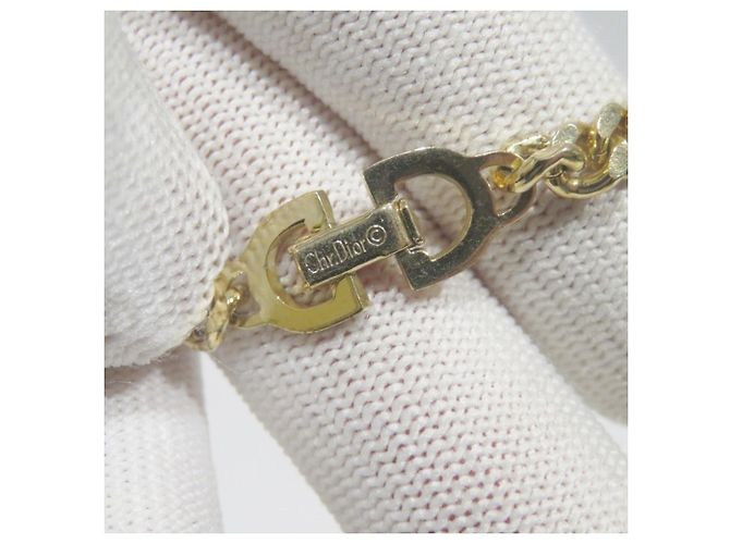 Collana a catena lunga placcata oro Christian Dior D'oro - vista 5