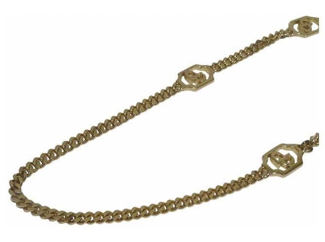 Collana a catena lunga placcata oro Christian Dior D'oro - vista 9