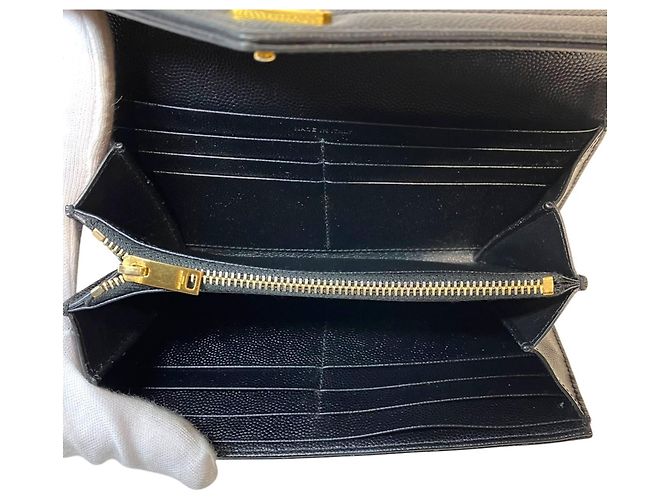 Cartera Cassandra Matelassé Large Flap Saint Laurent Negro - vista 3