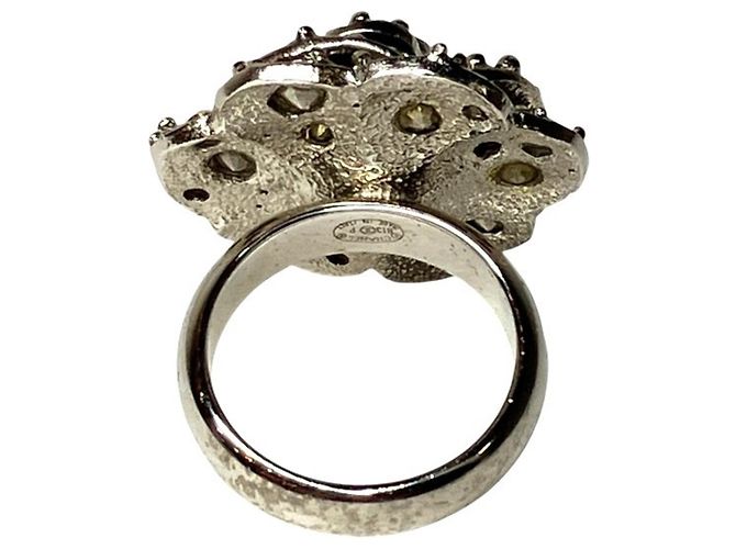 Chanel Camellia B13P Light Stone Ring Silber - Ansicht 3