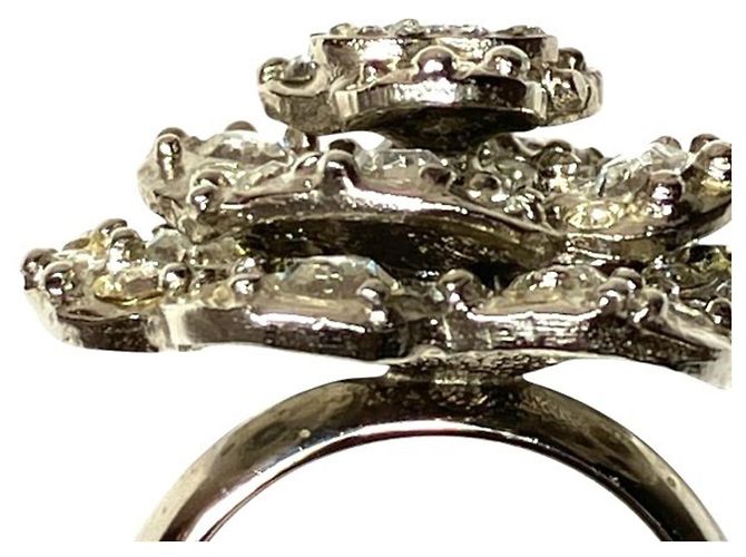 Chanel Camellia B13P Light Stone Ring Silber - Ansicht 5
