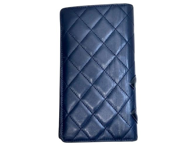 Chanel Cambon Line A26717 Bi-fold Wallet Marineblau - Ansicht 2