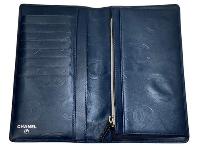 Chanel Cambon Line A26717 Bi-fold Wallet Marineblau - Ansicht 3