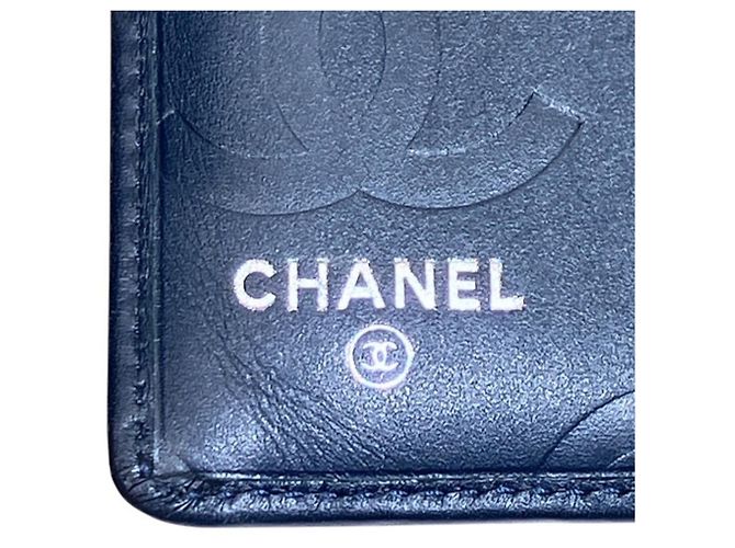 Chanel Cambon Line A26717 Bi-fold Wallet Marineblau - Ansicht 4