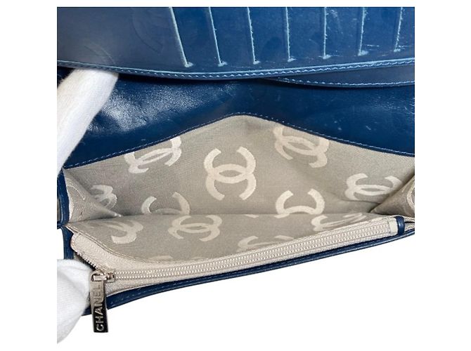 Chanel Cambon Line A26717 Bi-fold Wallet Marineblau - Ansicht 7