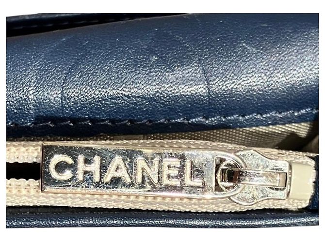 Chanel Cambon Line A26717 Bi-fold Wallet Marineblau - Ansicht 9